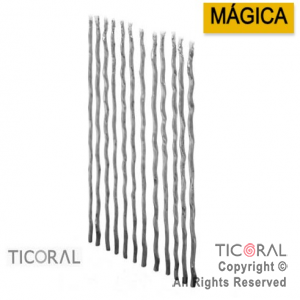 VELA 2327 IRREGULAR MAGICA 16 CM PLATA x 12